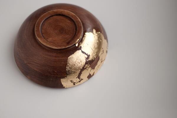 DIY – Gold Leaf Wooden Bowls