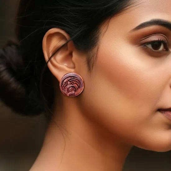 Ardra | Upcycled Wood Carving Earrings