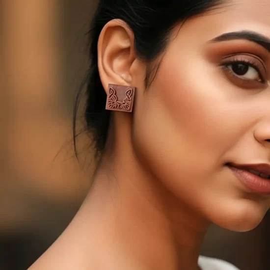 Ashlesha | Upcycled Wood Carving Earrings