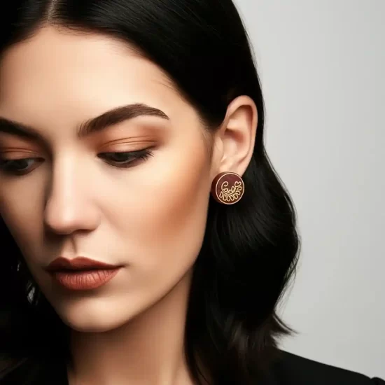 Ivy | Upcycled Taarkashi Wooden Earrings