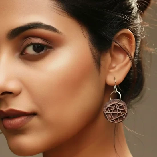 Kaarthika | Upcycled Wood Carving Earrings