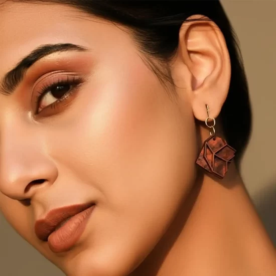 Mriga | Upcycled Wood Carving Earrings