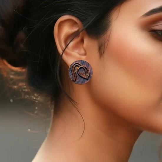 Phalguni | Upcycled Wood Carving Earrings