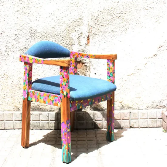 Upcycld Art Chair Rose Floralis 01