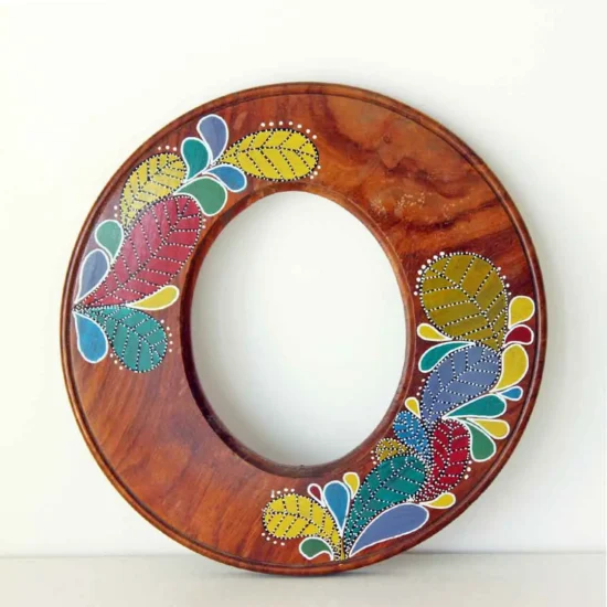 Upcycld Art Frame Leaves 01