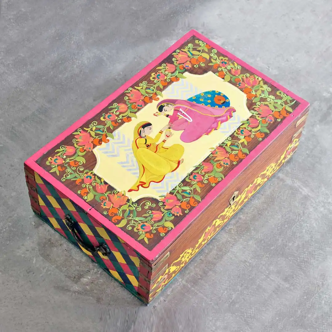 Bride Vintage Trunk | Upcycled Furniture | Upcycld Art Upcycld Art Trunk Bride 02