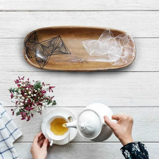 Upcycld Art Wooden Tray Zentangle Art 02